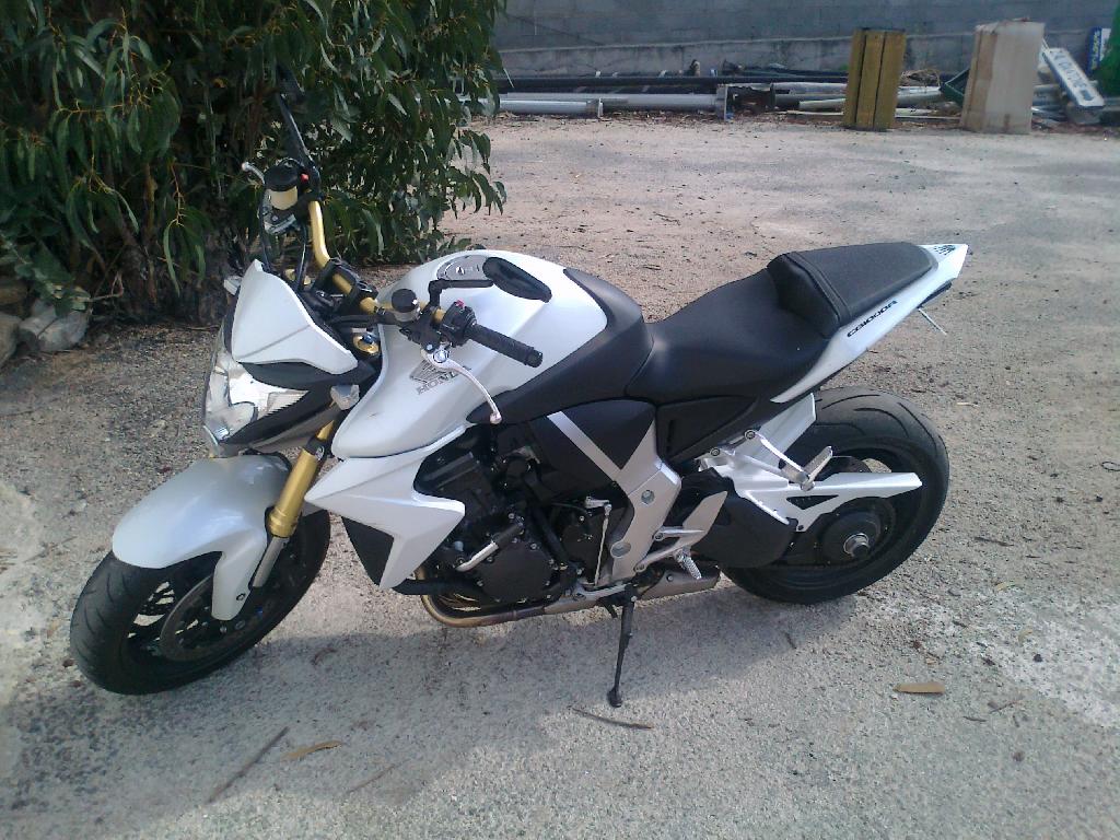 moto honda blanche